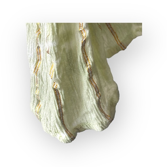 new Zury 𖡗 Metallic Thread Off Shoulder Peasant Dress 𖡗 Pink Tie Dye Ombré 𖡗 - Picture 6 of 16